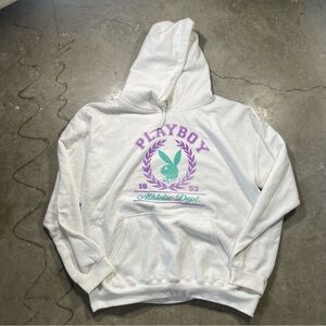 PlayBoy Athletic Department Hoodie Front Logo Size XL‎